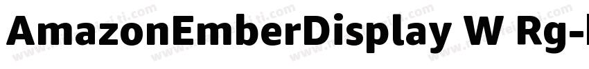 AmazonEmberDisplay W Rg字体转换